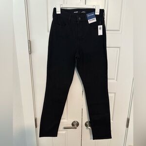 Old Navy High Rise Straight Jeans Black Size 6